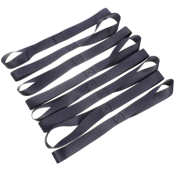 ROSENICE 8Pcs Nylon Polyester Ratchet Tie-Down Straps for Car Motorcycle Securing Cargo 12.58x0.98x0.08In