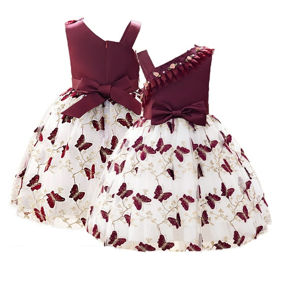 YTDSCS Kids Baby Short Sleeves Dresses Skirt for Girls,Toddler Girls Short Sleeves Dress Printing Dress Toddler Tutu Dresses Summer Long Dresses,Size 2-10Years