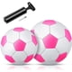 thumbnail image 1 of Pelotas de fútbol Deekin, 2 unidades con bomba, tamaños 2 y 3, rosa y blanco, 1 of 7