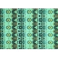 thumbnail image 1 of Ahgly Company Machine Washable Indoor Rectangle Abstract Turquoise Blue Modern Area Rugs, 2' x 3', 1 of 4