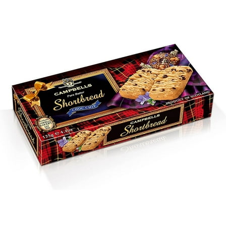 Campbells Shortbread Chocolate Chip 125g (Pack of 3)