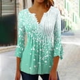 thumbnail image 2 of Women Spring Tops Womens Tops Plus Size Tall Women's 3/4 Sleeve T Shirts Womens Blouses Spring New Arrivals Gifts, 2 of 5