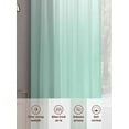 thumbnail image 7 of Ombre Green White Semi Sheer Curtains 84 Inch Length 2 Panels Set, Modern Painting Sheer Kitchen Curtain Privacy Voile Window Curtain for Living Room Bedroom Rod Pocket Drapes, 7 of 7
