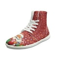 thumbnail image 6 of FUIALDOLG Womens Sneakers High Top Walking Shoes Cozy Ankle Bootie with Laces, 6 of 7