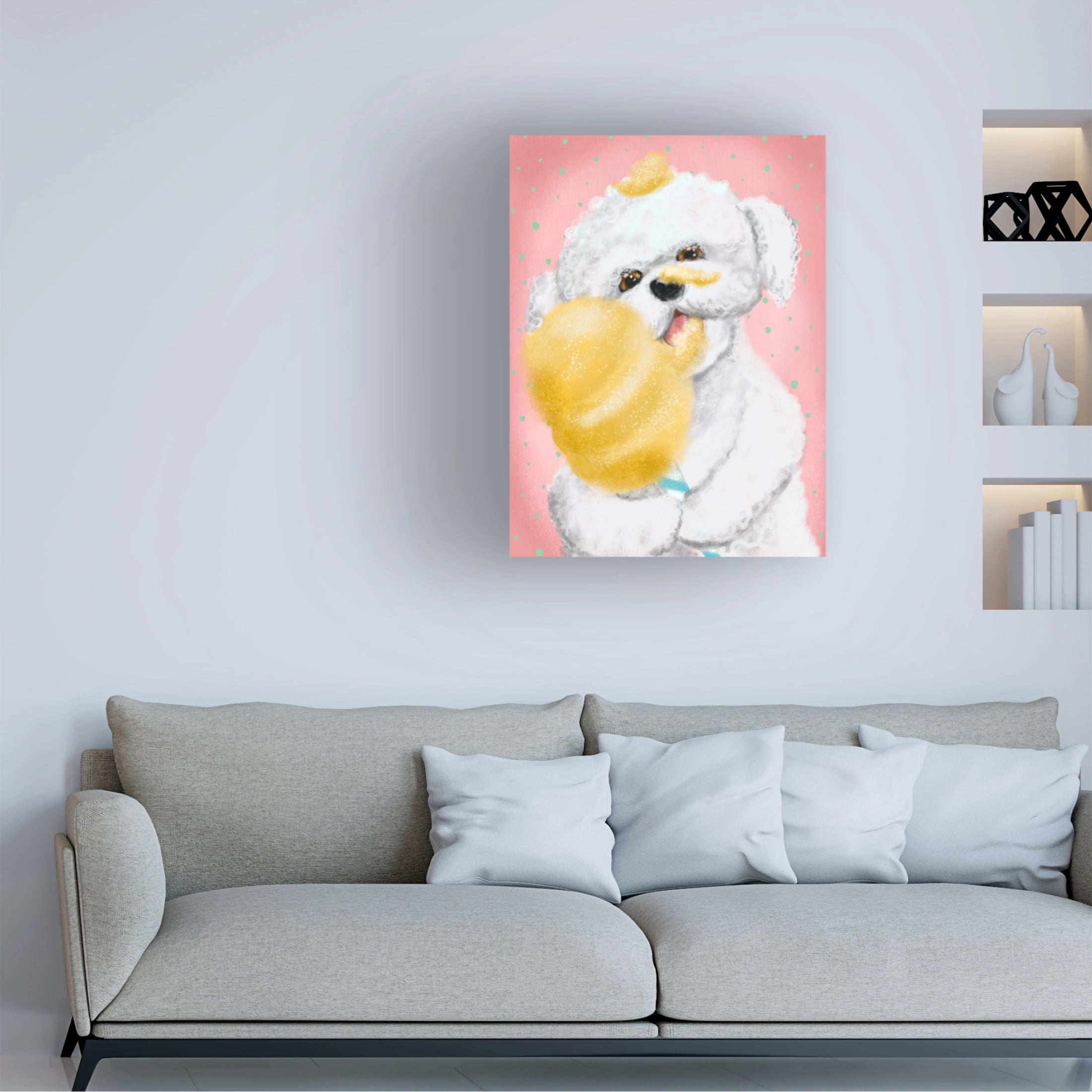 Canvas Wall Art - Christine Rotolo 'Doggie Treats 2' Wall Art for Living Room, Bedroom, or Office Décor by Trademark Fine Art - 24 x 32 Inches