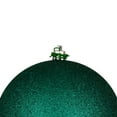thumbnail image 2 of Vickerman 8" Dark Teal Glitter Ball Ornament, 2 of 3
