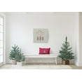 thumbnail image 3 of 20" x 14" Simply Daisy Cartoon Christmas Tree Polyester Accent Pillow, Holiday Pink Qty 1, 3 of 3
