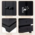 thumbnail image 6 of DEALTOPS Tall Storage Cabinet with Adjustable Shelves and 4 Drawers, Black, 6 of 8