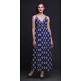 thumbnail image 2 of Bimba Robe Longue Maxi d'Été Imprimée à Col en V pour Femme, Tenue de Villégiature de Vacances - XX-Grand, 2 of 6