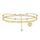 thumbnail image 2 of Pulseras para mujer, regalos para mujer, pulseras de playa con inicial de corazón para mujer, tobillera de doble capa con 26 letras, joyería de playa, pulseras de playa, 2 of 3