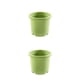 thumbnail image 1 of Cateissary maceta de control de raíces de plástico jardín de rosas macetas verdes macetas grandes transpirables orificios de drenaje al aire 140 mm/verde 0.8L 2piezas, 1 of 6