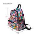 thumbnail image 3 of FORMRS School Backpack with Front Zippered Pocket 12" Student Travel Daypack, Blue Colorful Circles, 3 of 6