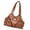 Brown, variant on PU Shoulder Bag for Woman Retro Handbag Motorcycle Bag Crossbody Bag