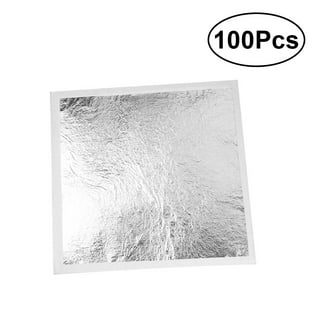 Foil Sheet, Green Leaf Papers, 3.3 x 3.1inch for Art Decoration,100pcs