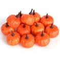 thumbnail image 5 of 12 Pack Mini Artificial Foam Pumpkins 5.4cm Small Fake Fall Pumpkins for Thanksgiving Halloween Table Decor DIY Craft Photo Props, 5 of 6