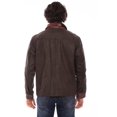 thumbnail image 2 of Scully 1087-154 XXL Mens Canvas Jacket with Leather Trim, Brown - 2XL, 2 of 2