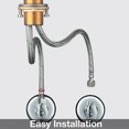 thumbnail image 7 of hansgrohe 04287800 Talis S Two Bar Faucet 1.5 GPM Steel Optik, 7 of 7