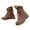 Brown, variant on Men's Mid Hiking Boots Outdoor Walking High Top Sneakers Lace Up Non Slip Ankle Boot Water Proof Camping Shoes Beige Size 9.5