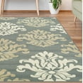 thumbnail image 5 of Casper Traditional Damask Indoor Area Rug by Blue Nile Nills - 8' x 10', Blue, 5 of 5