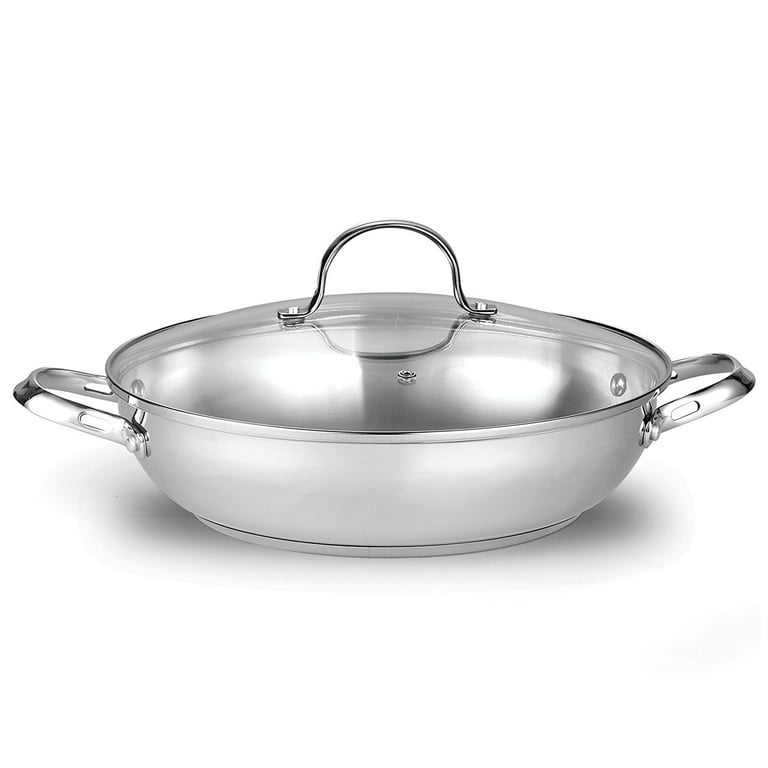 32cm Stainless Steel Cover For 12 Inch Wok - K. K. Discount Store