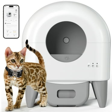 Self-Cleaning Cat Litter Box Smart Automatic with APP Control,Safety Sensors, Health Monitoring