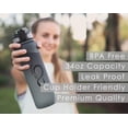 thumbnail image 6 of Live Infinitely Insulated Water Bottle with Time Marker BPA-Free 24 Oz Gray, 6 of 8
