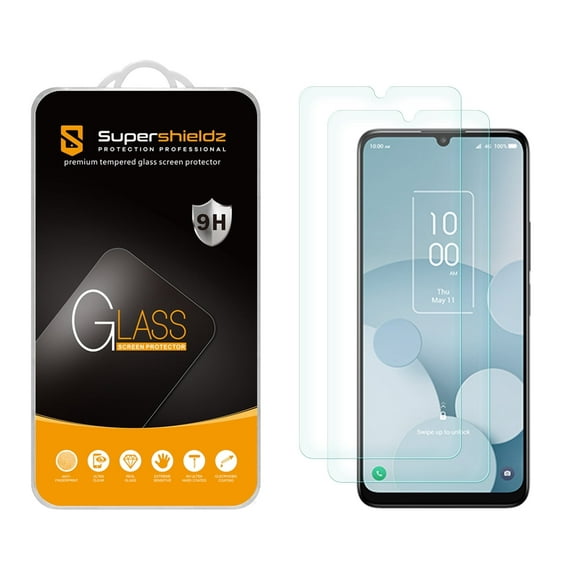 (2 Pack) Supershieldz Designed for TCL 40 XL Tempered Glass Screen Protector, Anti Scratch, Bubble Free