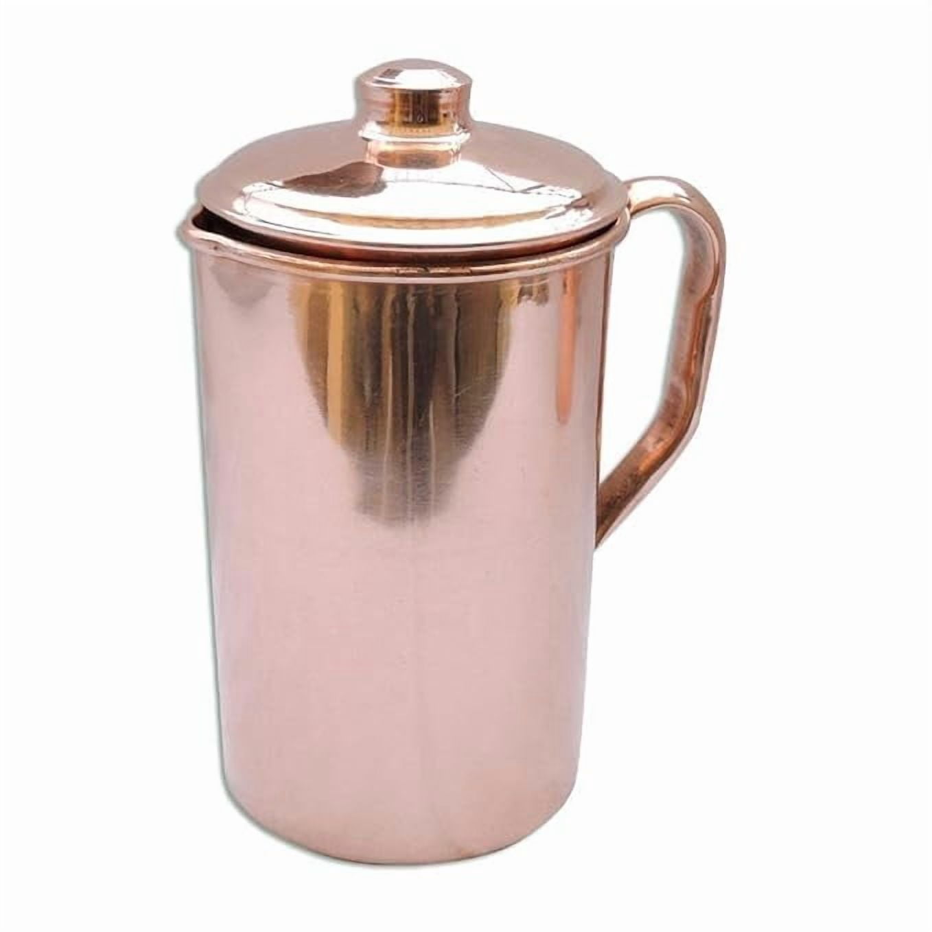 Pure Copper Water Jug Copper Pitcher for Ayurveda Health Benefit Dispensers 1.5 L