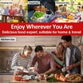 thumbnail image 2 of Hot Plate W Portable Electric Stove for Cooking Countertop Dual Burner with Adjustable Temperature & Stay Cool Handle .\uD Cooktop for Home/RV/Camp Compatible for All Cookwar, 2 of 8