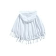 thumbnail image 2 of Gupgi Cape d'Halloween pour Enfants, Visage de Citrouille Blanc Imprimé, Cape à Capuche, 1-4 Ans, 2 of 7