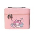 thumbnail image 2 of MINISO Hello Kitty Ladies Makeup Bag Portable Travel Large Capacity Stylish Cute Pink Multi-functional PU Waterproof Handbag, 2 of 7