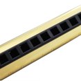 thumbnail image 4 of Gift For Friend Family Colleague 10 Holes Harmonica, Gold/Silver Metal Harmonica, Lightweight For Musical Lover Beginner Learning, 4 of 8