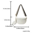thumbnail image 5 of Bolso de pecho para mujer Bolso de cinturón de cuero PU Paquete casual femenino impermeable (Blanco) Wdftyju  Para Estrenar, 5 of 5