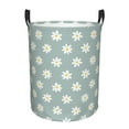 thumbnail image 1 of LNWH Laundry Basket, Bloom Daisy Flowers Pattern Foldable Laundry Hamper With Handles Waterproof, Medium, 1 of 8