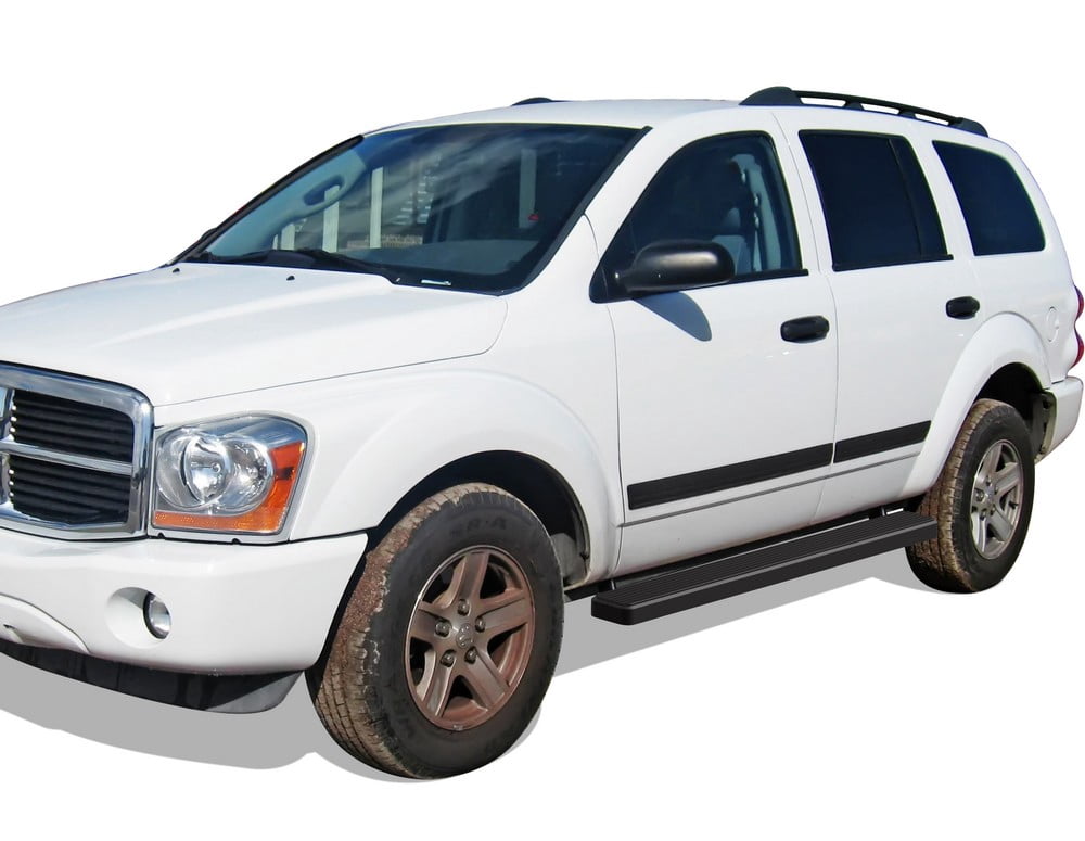 APS Running Boards 5 inches Matte Black Compatible with Dodge Durango 2004-2010 & Chrysler Aspen 06-10 (Side Steps Side Bars)