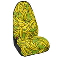 thumbnail image 2 of POLERO Car Seat Towel Cover Pocket Design Microfiber, Compatible with Truck Seat Automotive, for Trucks Cars Vans, Yellow Banana Print, 2 of 7