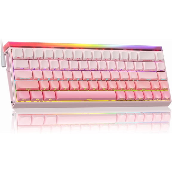 Restored Aula Hero 68 HE 60% Wired Gaming Keyboard, Hall Effect Magnetic Switch Keyboard with Adjustable Actuation, Fast Trigger Mode, 8K Hz Polling Rate, 0.125ms Latency,RGB Backlit,PBT Keycaps