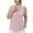 Hot Pink, variant on yillto Womens Pjs Tank Top Sleeveless Crew Neck Pleated Pajamas Shirts Loungewear Comfy Undershirts
