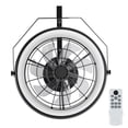 thumbnail image 1 of KFFKFF Ventilateur Mural avec Lumières, Ventilateur Mural de 22 Pouces avec Télécommande, Ventilateur Mural à Brancher à 6 Vitesses, Réversible, Éclairage 3 Couleurs à Intensité Réglable, Minuterie, Inclinaison Réglable à 360°, 1 of 9