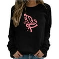 thumbnail image 1 of Camiseta de manga larga suelta con cuello redondo y estampado informal a la moda para mujer, blusa, sudaderas sin capucha Pompotops  FGAJ18685, 1 of 4
