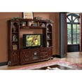 thumbnail image 2 of Benzara Faddish Entertainment Center, Cherry Brown, 2 of 2
