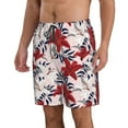 thumbnail image 2 of Logiee Lilies Flowers Print Mens Swim Trunks Quick Dry Board Shorts,Breathable Hawaii Beach Shorts Swimwear Bathing Suits-XX-Large, 2 of 6