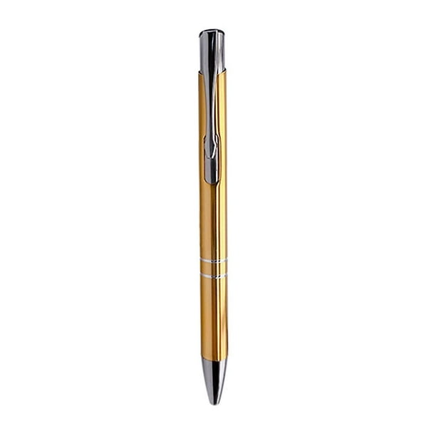 10x Bolígrafo de metal Bolígrafos de escritura negros/azules de 1,0 mm Bolígrafos retráctiles