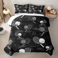 thumbnail image 2 of Homewish Kids Tennis Twin Quilt Set For Boys,Sports Theme Twin Coverlet Set,Black Gray,2 Pieces, 2 of 7