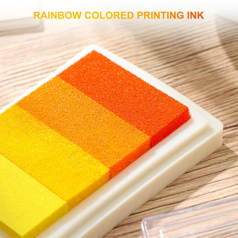 Kit 8 Inchiostri Per Dita - Tamponi Colorati Per Bambini, Pittura E Timbri, Facili Da Pulire - Foto 8