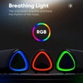 thumbnail image 5 of Altavoz Portátil Bluetooth 5.3 IPX5 Altavoz Inalámbrico RGB Resistente Al Agua, para el Hogar/Fiesta/Exterior/Playa, Regalo de Cumpleaños, 5 of 5