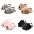 thumbnail image 6 of Newborn Toddler Baby Girl Fur Soft Sole Sneakers Summer Shoes, 6 of 8