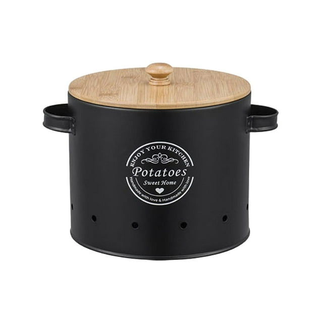 Vegetables Storage Bin Food Storage Container Multifunctional with Lid And Handle for Home Restaurant Farmhouse Decor Pantry Potatoes