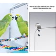 thumbnail image 1 of 1 Juego de espejo acrílico para pájaros con soporte de percha para loros, periquitos, cacatúas, tortolitos, pinzones, canarios, jaula, juguetes para pájaros, 1 of 2