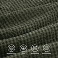 thumbnail image 4 of Housse de Couette Grand - 100 % Coton Tissage Gaufré Vert Olive Housse de Couette Grand, 4 of 8